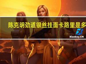 陈克明 劲道银丝挂面卡路里是多少