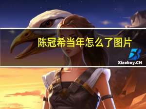 陈冠希当年怎么了图片（陈冠希当年怎么了）