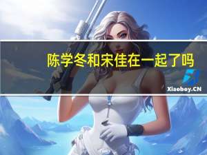 陈学冬和宋佳在一起了吗