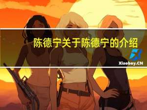 陈德宁 关于陈德宁的介绍