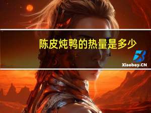 陈皮炖鸭的热量是多少