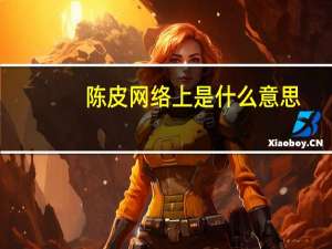 陈皮网络上是什么意思（陈皮网简介）