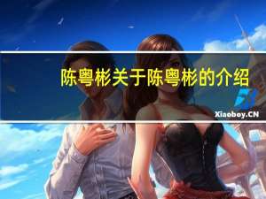 陈粤彬 关于陈粤彬的介绍