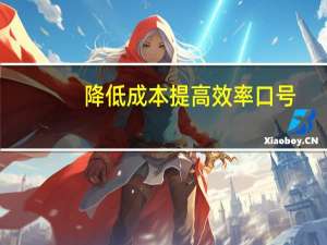 降低成本提高效率口号（降低成本提高效率）