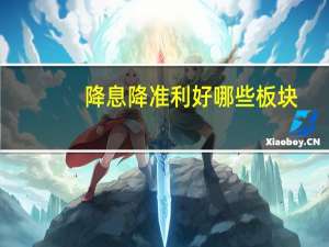 降息降准利好哪些板块