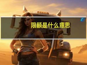 限额是什么意思