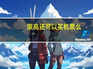 限高还可以买机票么