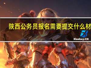 陕西公务员报名需要提交什么材料