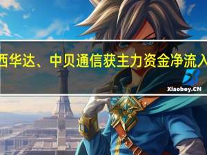 陕西华达、中贝通信获主力资金净流入超4亿元