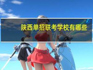 陕西单招联考学校有哪些