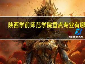 陕西学前师范学院重点专业有哪些