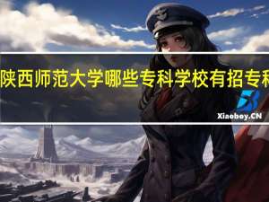 陕西师范大学哪些专科学校有招专科生呢