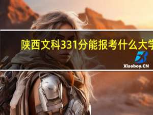 陕西文科331分能报考什么大学