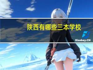 陕西有哪些三本学校