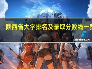 陕西省大学排名及录取分数线一览表