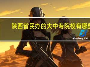陕西省民办的大中专院校有哪些