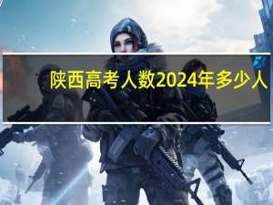 陕西高考人数2024年多少人？