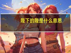 陛下的陛是什么意思