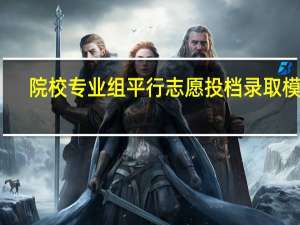 院校专业组平行志愿投档录取模式