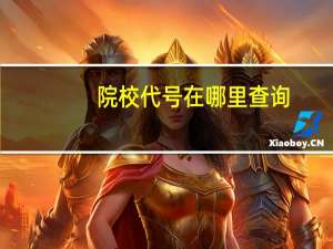 院校代号在哪里查询