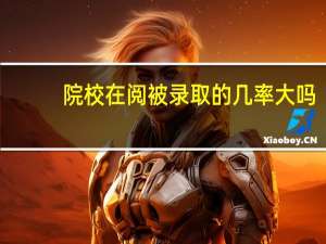 院校在阅被录取的几率大吗