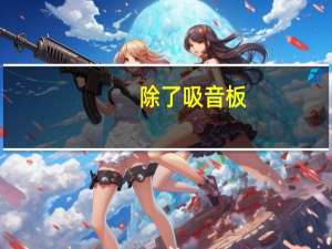 除了吸音板，吸音棉还有什么客气起到吸音的效果