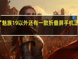 除了魅族19以外 还有一款折叠屏手机正在筹划中