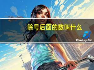 除号后面的数叫什么（除号）