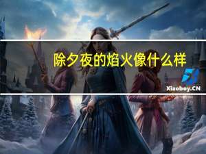 除夕夜的焰火像什么样