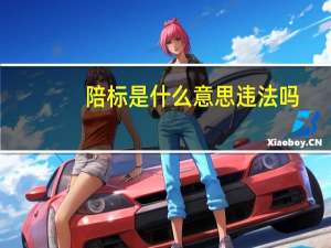 陪标是什么意思违法吗（陪标是什么意思）