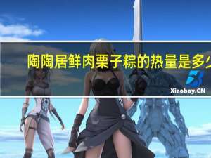 陶陶居 鲜肉栗子粽的热量是多少