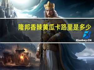 隆邦 香辣黄瓜卡路里是多少