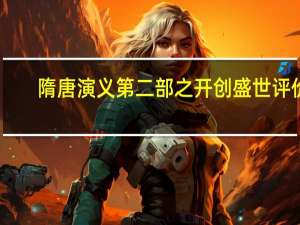 隋唐演义第二部之开创盛世评价（隋唐演义第二部之开创盛世）