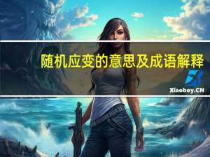 随机应变的意思及成语解释（随机应变的意思）