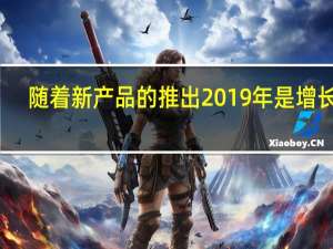 随着新产品的推出 2019年是增长年