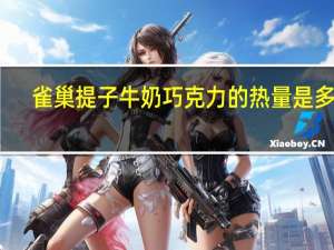 雀巢 提子牛奶巧克力的热量是多少