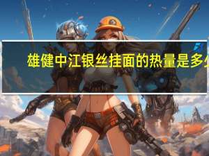 雄健 中江银丝挂面的热量是多少
