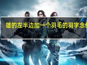 雄的左半边加一个羽毛的羽字念什么