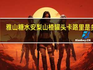 雅山 糖水安梨山楂罐头卡路里是多少