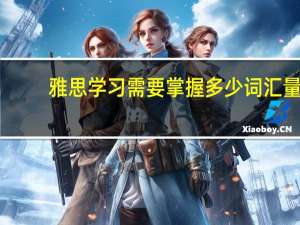 雅思学习需要掌握多少词汇量