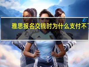 雅思报名交钱时为什么支付不了