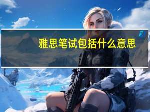 雅思笔试包括什么意思