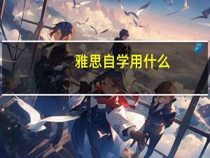 雅思自学用什么