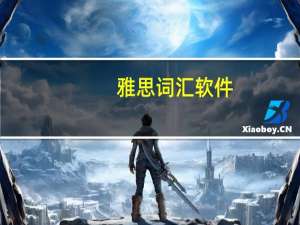 雅思词汇软件