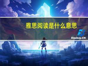 雅思阅读是什么意思