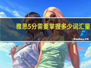雅思5分需要掌握多少词汇量