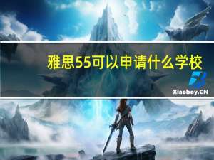 雅思55可以申请什么学校