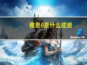 雅思6是什么成绩