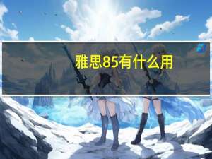 雅思85有什么用
