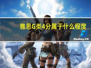 雅思G类4分属于什么程度